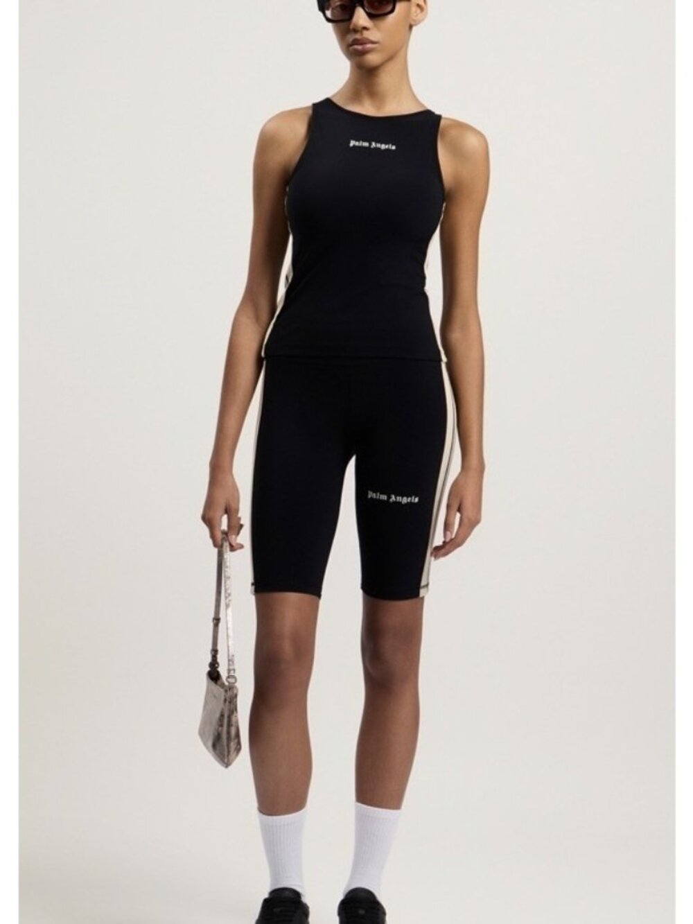 NWT Palm Angels Training Track Bike Shorts Xs Black